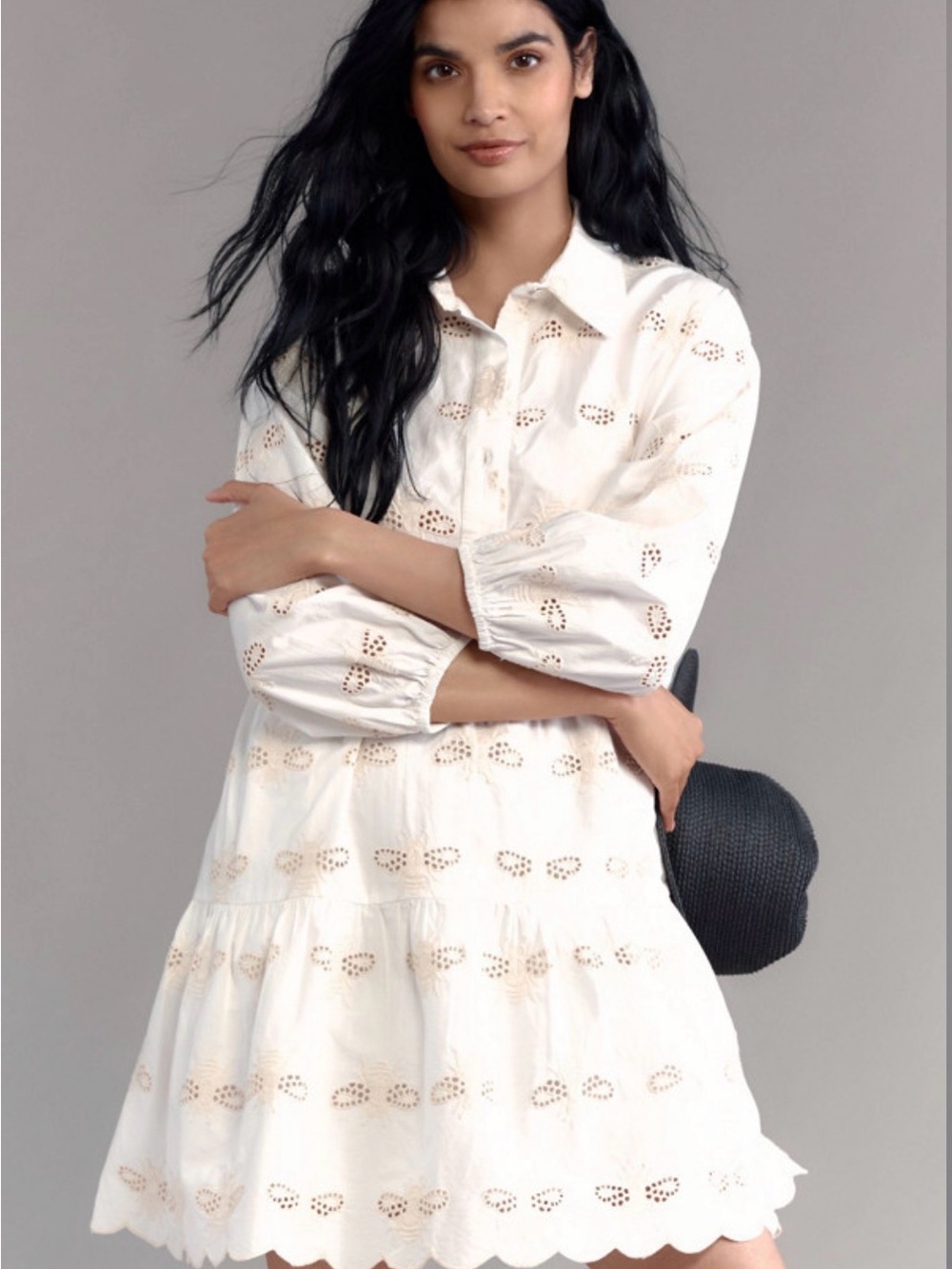 Anthropologie Bettina Deco Bee Mini Dress
